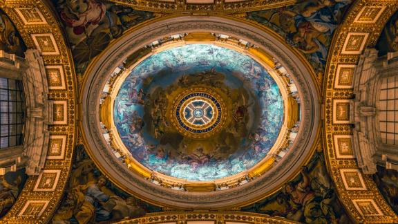 PAINTED DOME ST PETER S VASILICA