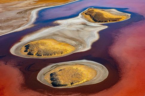 Three Mounds - Lake Eyre Sunrise