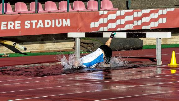 Dive at the Water Jump