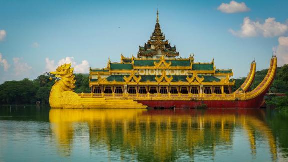 Rangoon Pagoda sunset2