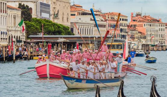 Boat race in Venice