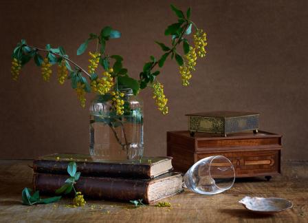 Still life with yellow flowers 4