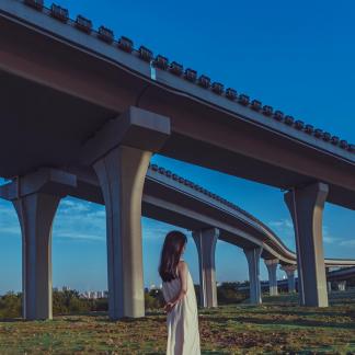 Standing under the bridge 1