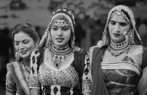 Indian Ladies In Colorful Costume