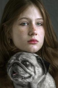 A girl and dog-9