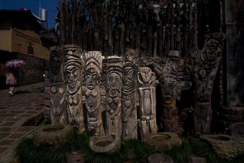 Wooden Carving Totem