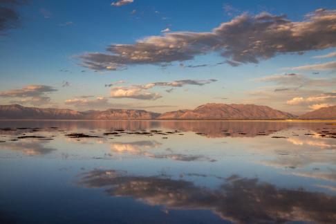 Sunset on Great Salt Lake