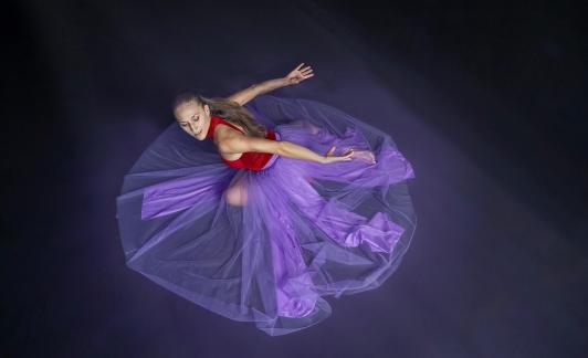 Ballerina in  Purple 5239