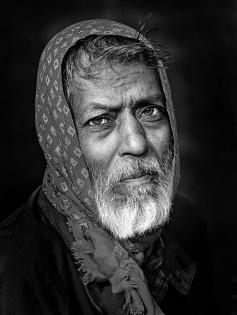 Old Man with Red Scarf