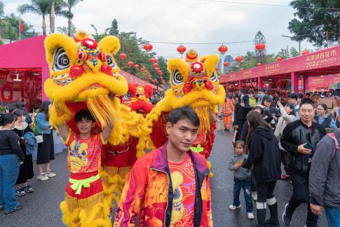 usher in the lunar New Year F