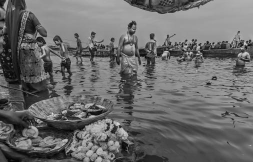 Bathers At The Ganges