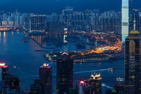 Night Kowloon from the Peak