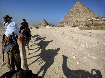 Camels and pyramids