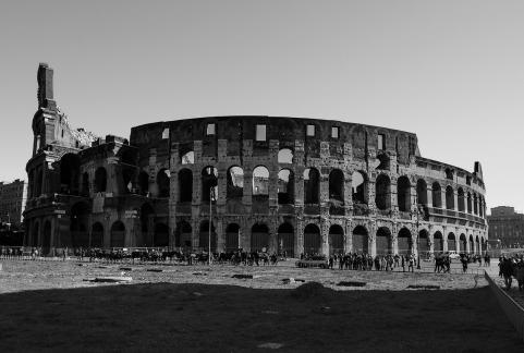 The ancient Colosseum