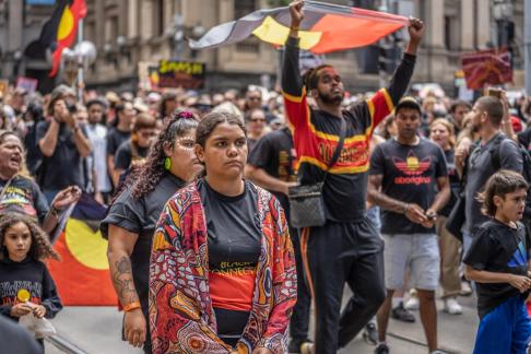 Girl at demo