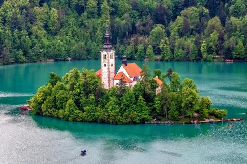 Bled Island from castle