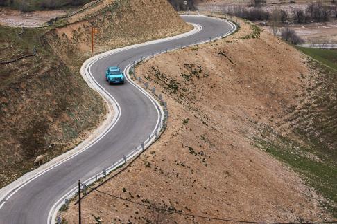 Car and road