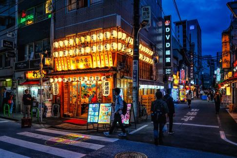 Tokyo night scene