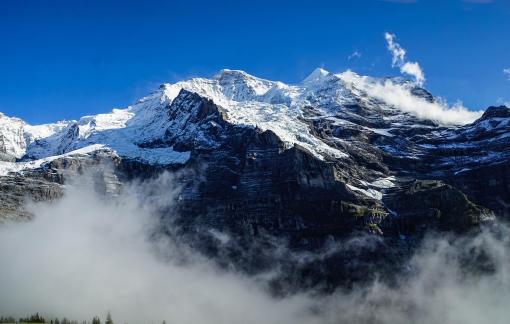 Under the snowy mountain