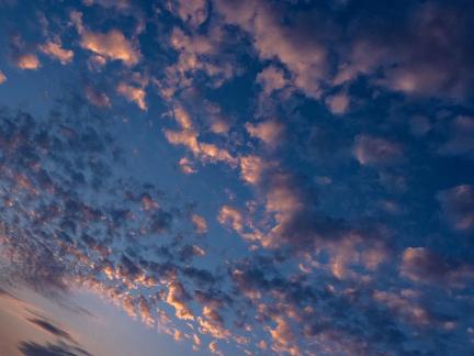 The Fish Scale Cloud at Dusk