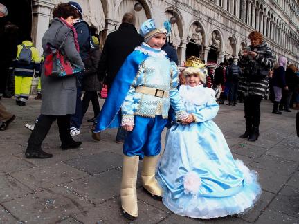 Carnival dress up siblings