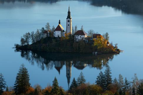 Early morning at Lake Bled