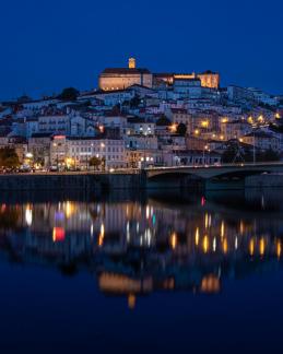 Coimbra night reflection