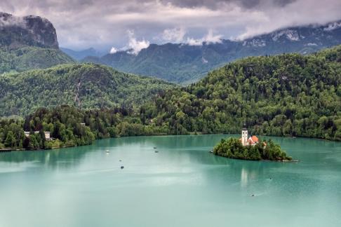 Grey day at Bled