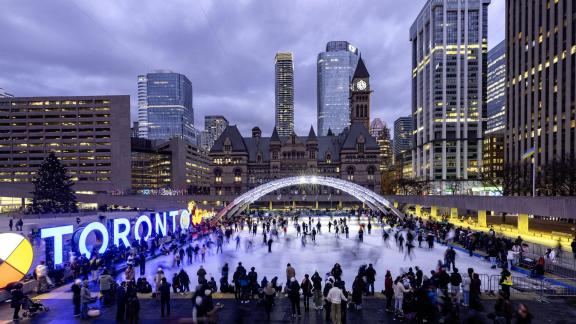 Skating Ring at Christmas