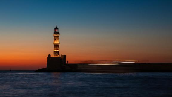 LIGHTHOUSE AT SUNSET