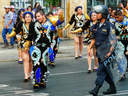 Labour Day parade in Lima