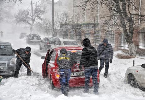 Snowfall in Odessa