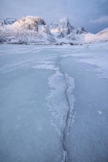 frozen Pond in Lofoten