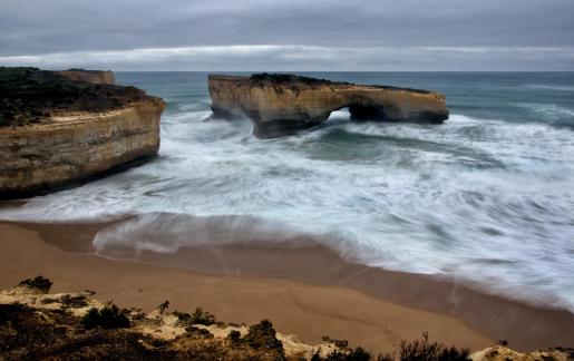 Swirling waters