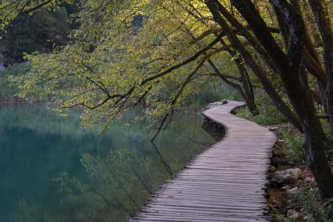 The path in Plitvice park