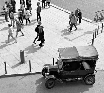 Old car in the street