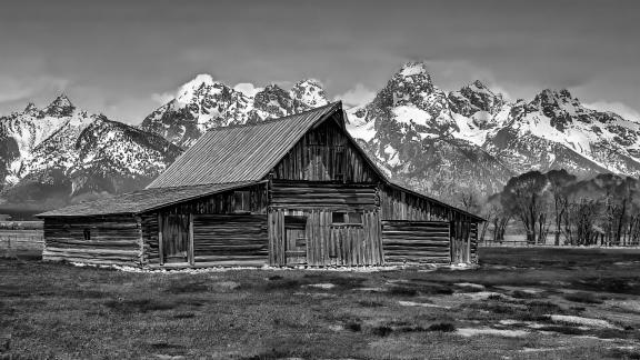 Old Barn And The Tetons