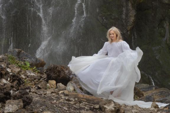 At the waterfall-2