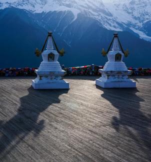 Snowy Mountain Stupa 26