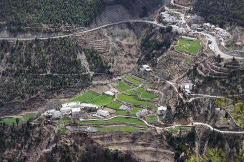 The winding mountain path 6