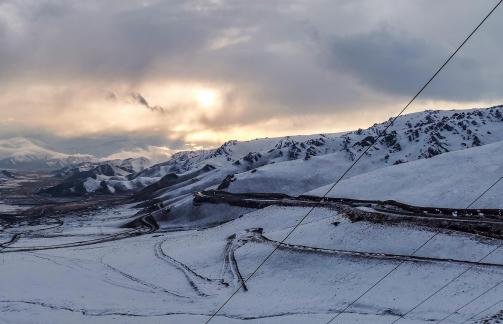Snowy Mountain Golden Light 3