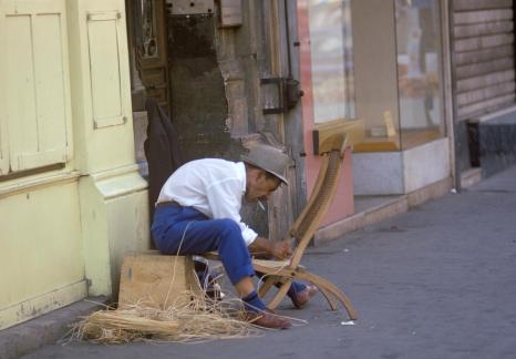 Wicker worker