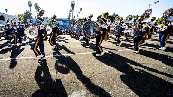 Drum Band On Parade