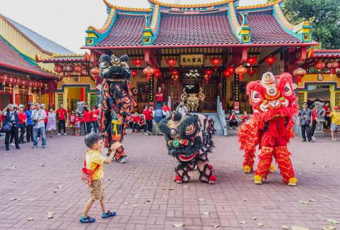 Lion dance