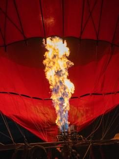 Filling the balloon