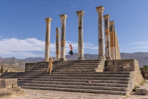 Tourist at Volubilis Ruin 29