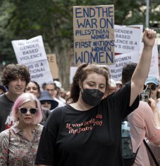 Rally against violence Brisbane