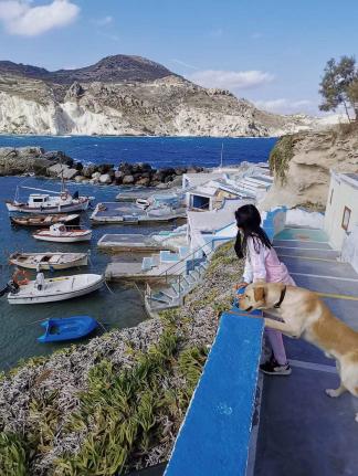 Colorful fishing village in Milos