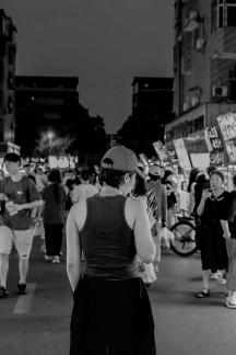 Strolling the night market