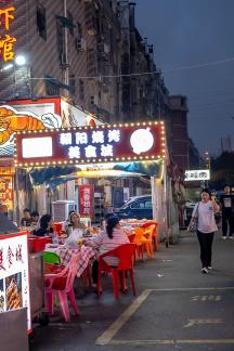 Urban roadside stalls